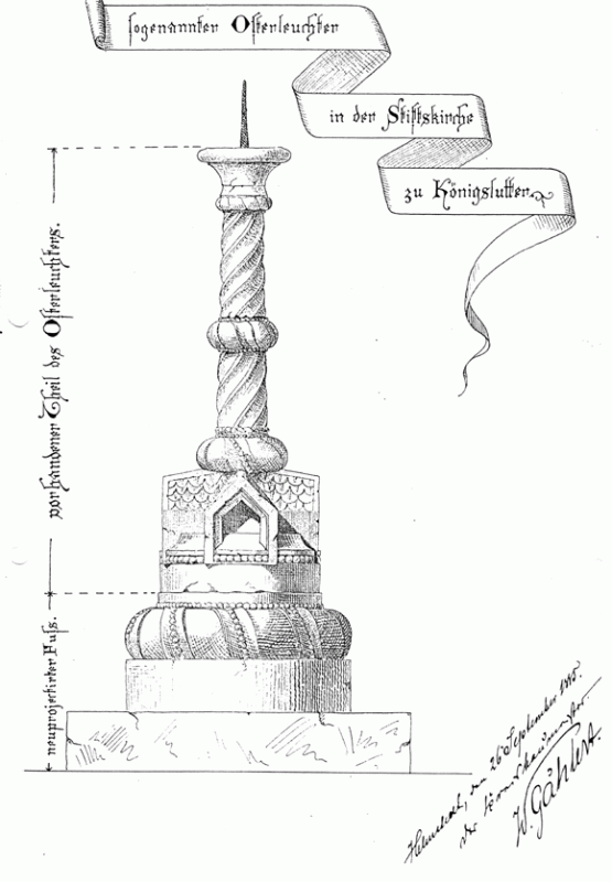 der Osterleuchter im Kaiserdom Koenigslutter